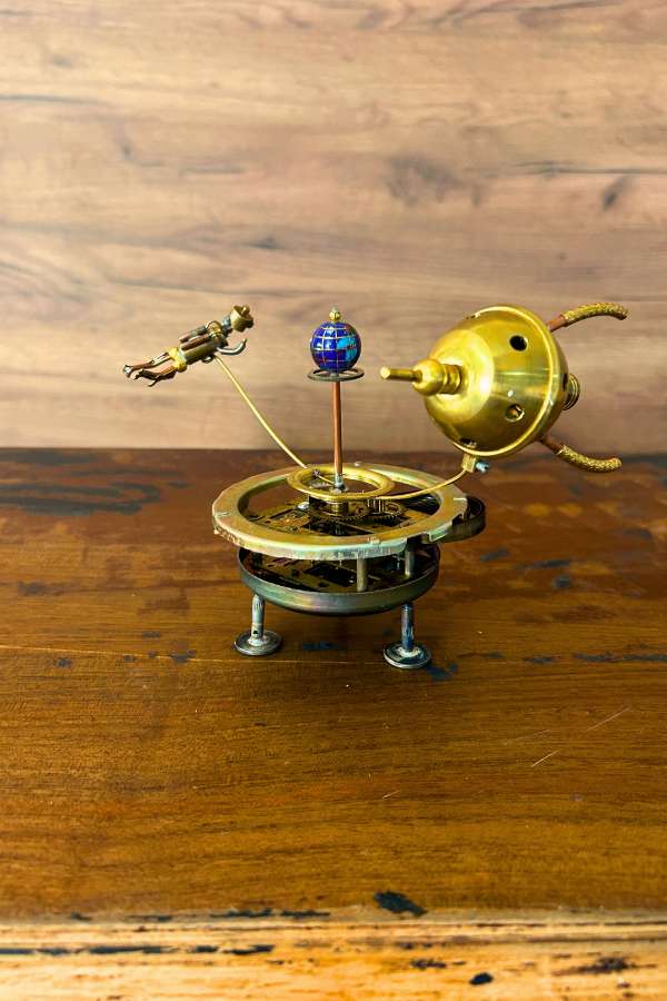 Steampunk Robot Uzay Gemisi